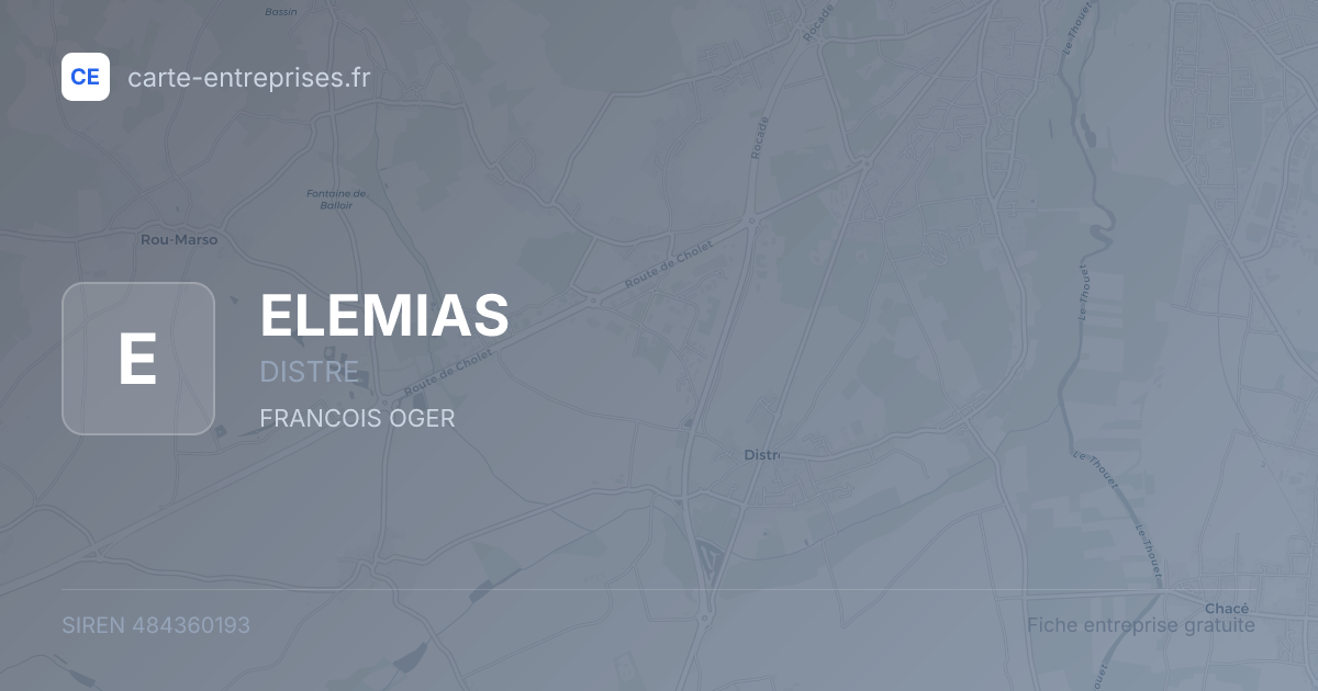 ELEMIAS — 484360193 — fiche entreprise