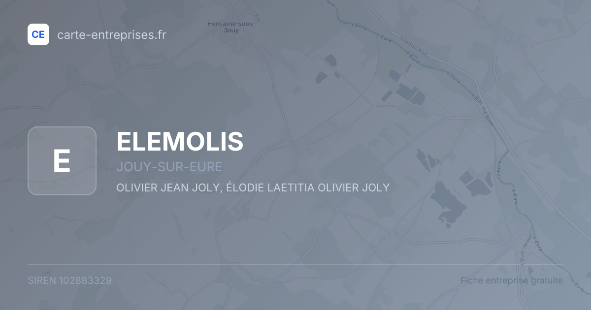 ELEMOLIS — 102883329 — fiche entreprise