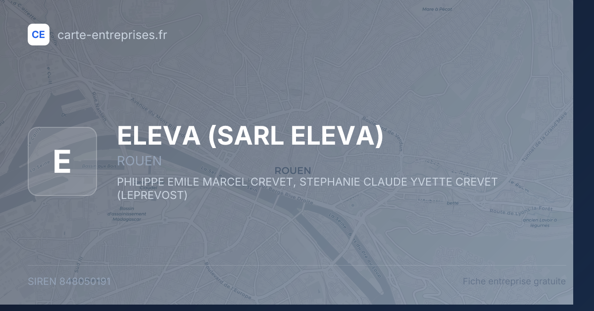 ELEVA (SARL ELEVA) — 848050191 — fiche entreprise