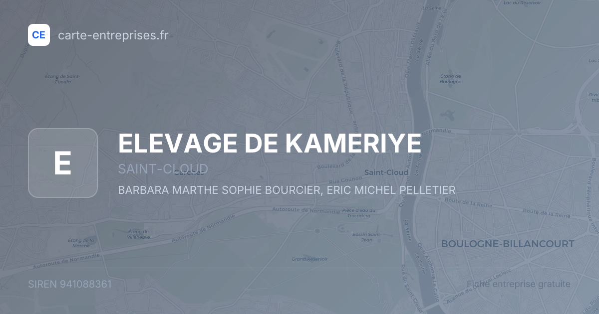 ELEVAGE DE KAMERIYE — 941088361 — fiche entreprise