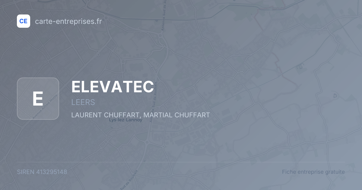 ELEVATEC — 413295148 — fiche entreprise