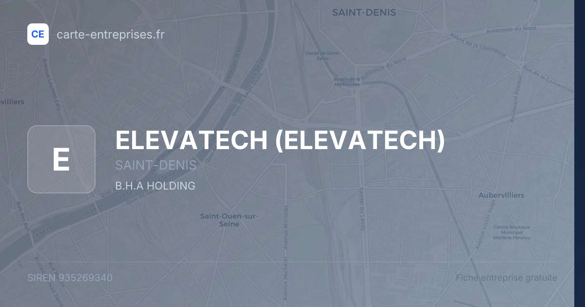 ELEVATECH — 935269340 — fiche entreprise