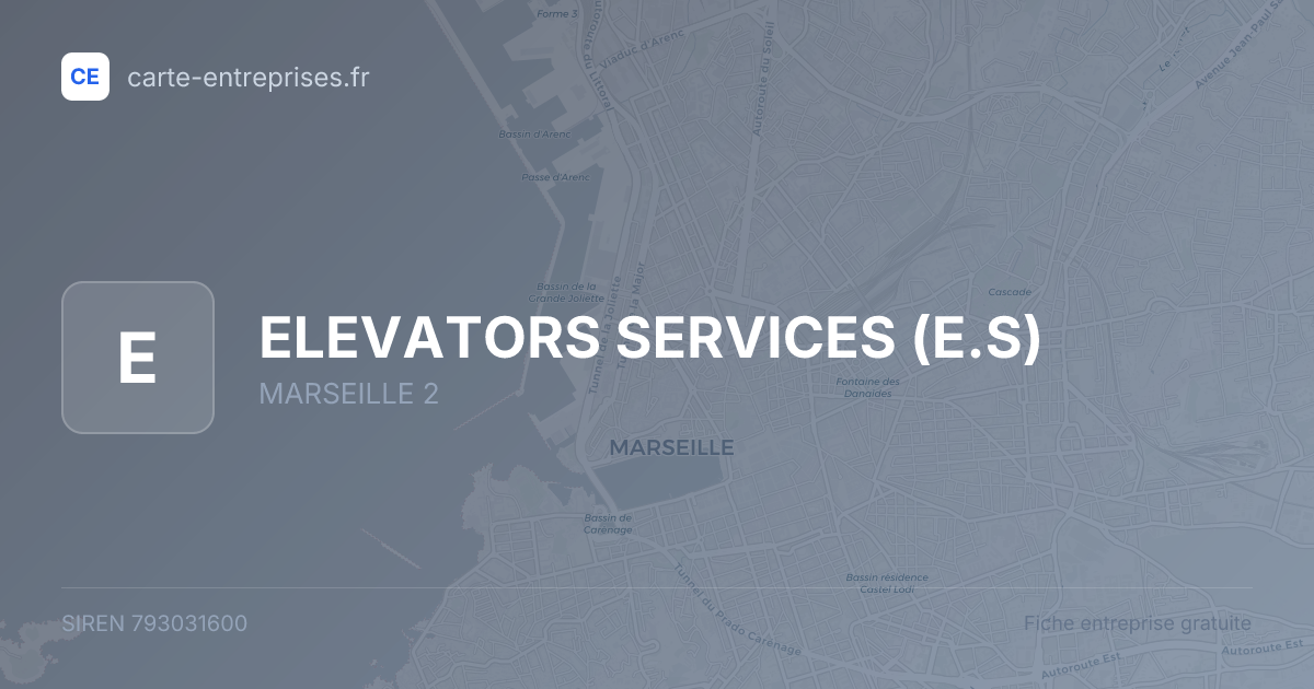 ELEVATORS SERVICES (E.S) — 793031600 — fiche entreprise