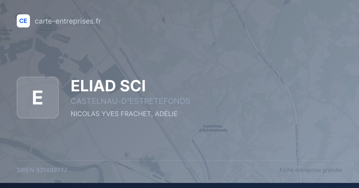 ELIAD SCI — 931489777 — fiche entreprise