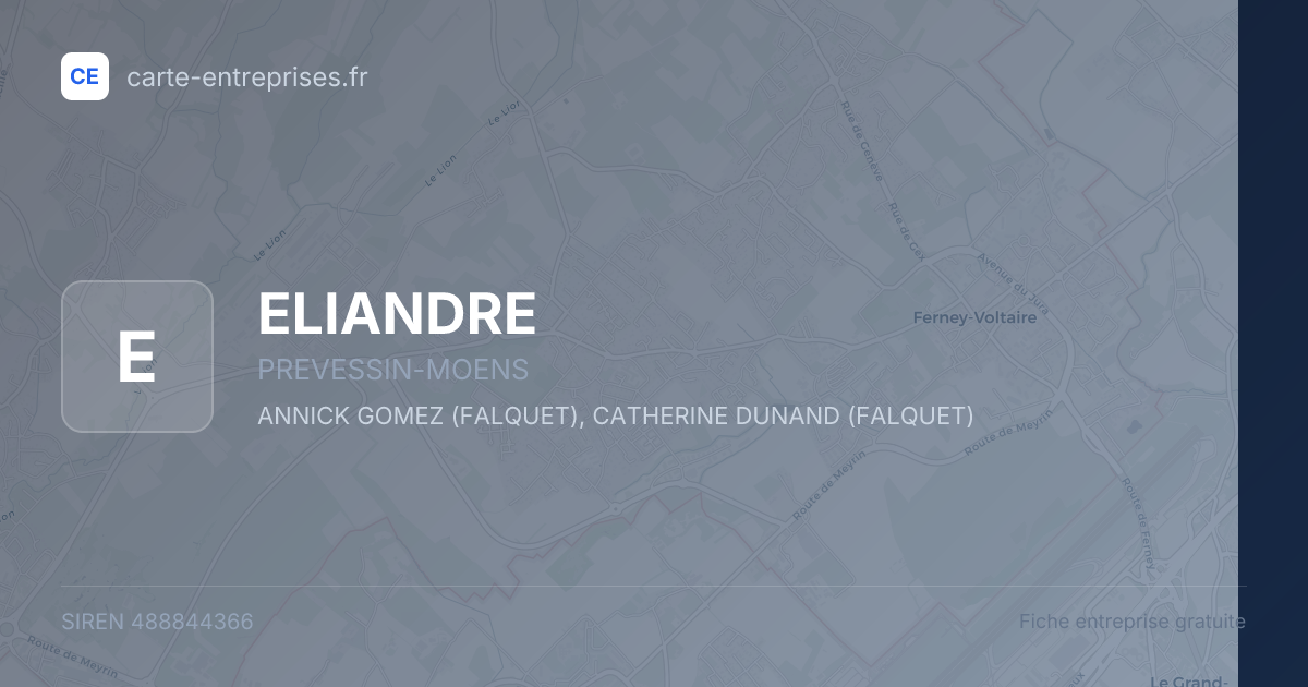ELIANDRE — 488844366 — fiche entreprise
