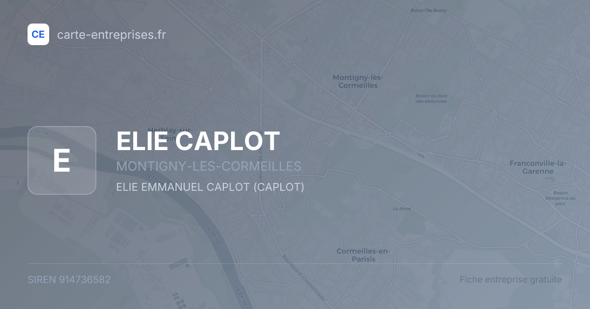ELIE CAPLOT — 914736582 — fiche entreprise