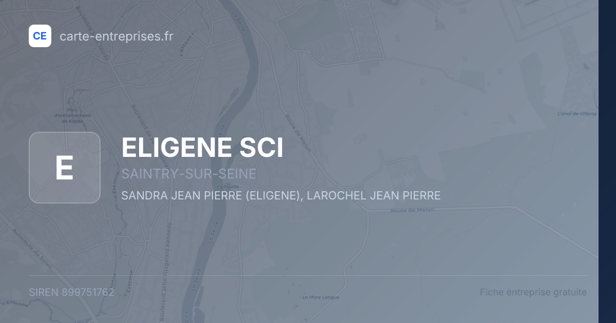 ELIGENE SCI — 899751762 — fiche entreprise