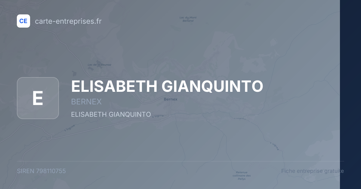 ELISABETH GIANQUINTO — 798110755 — fiche entreprise