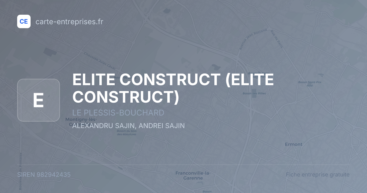 ELITE CONSTRUCT — 982942435 — fiche entreprise