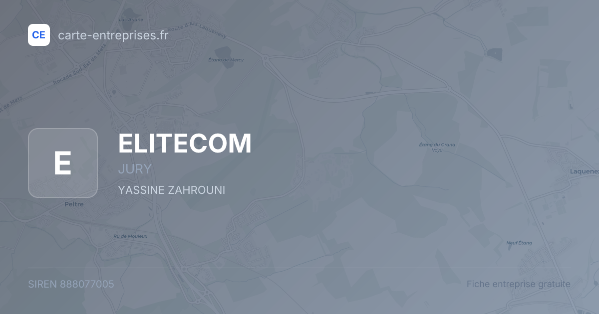 ELITECOM — 888077005 — fiche entreprise