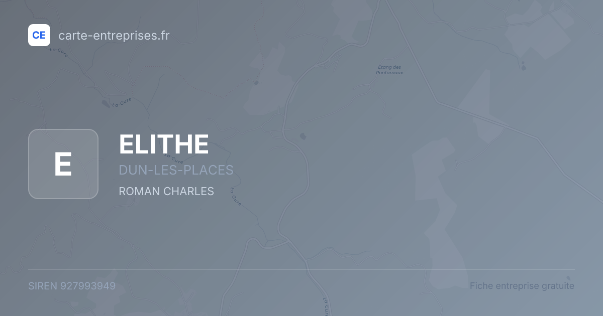 ELITHE — 927993949 — fiche entreprise