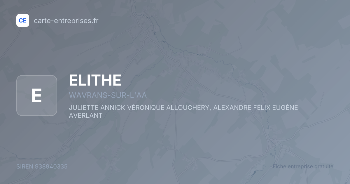 ELITHE — 938940335 — fiche entreprise