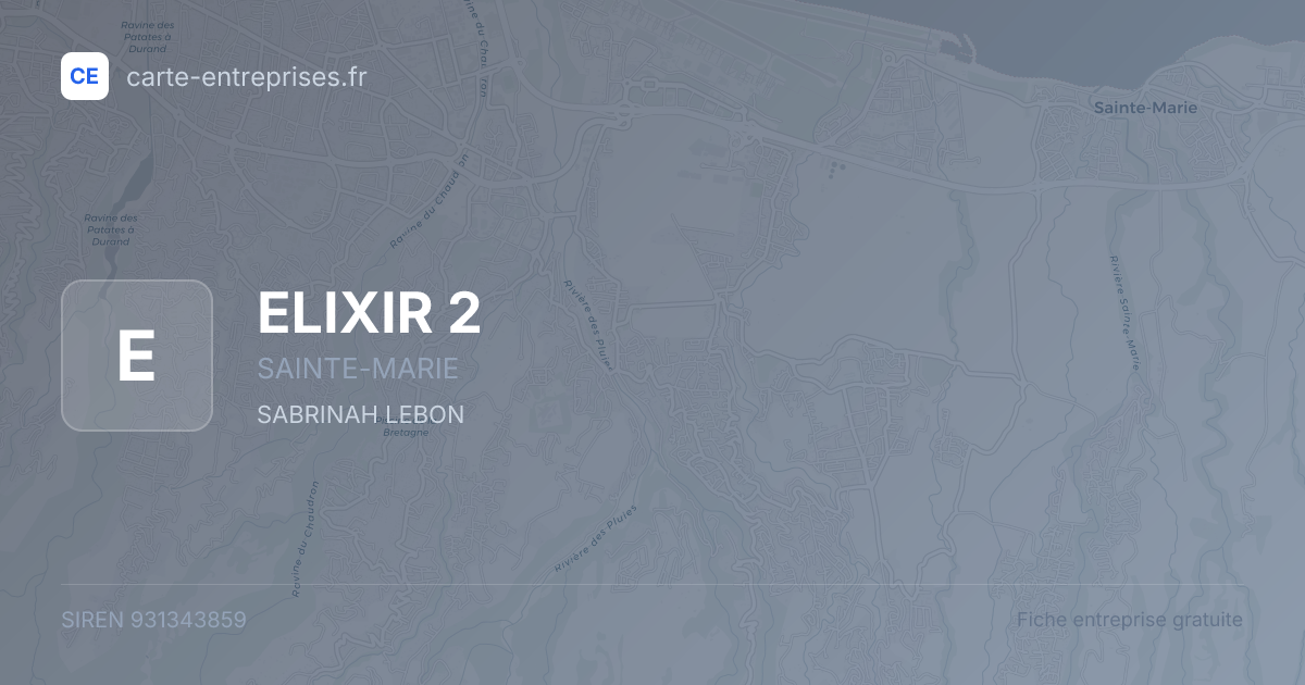 ELIXIR 2 — 931343859 — fiche entreprise