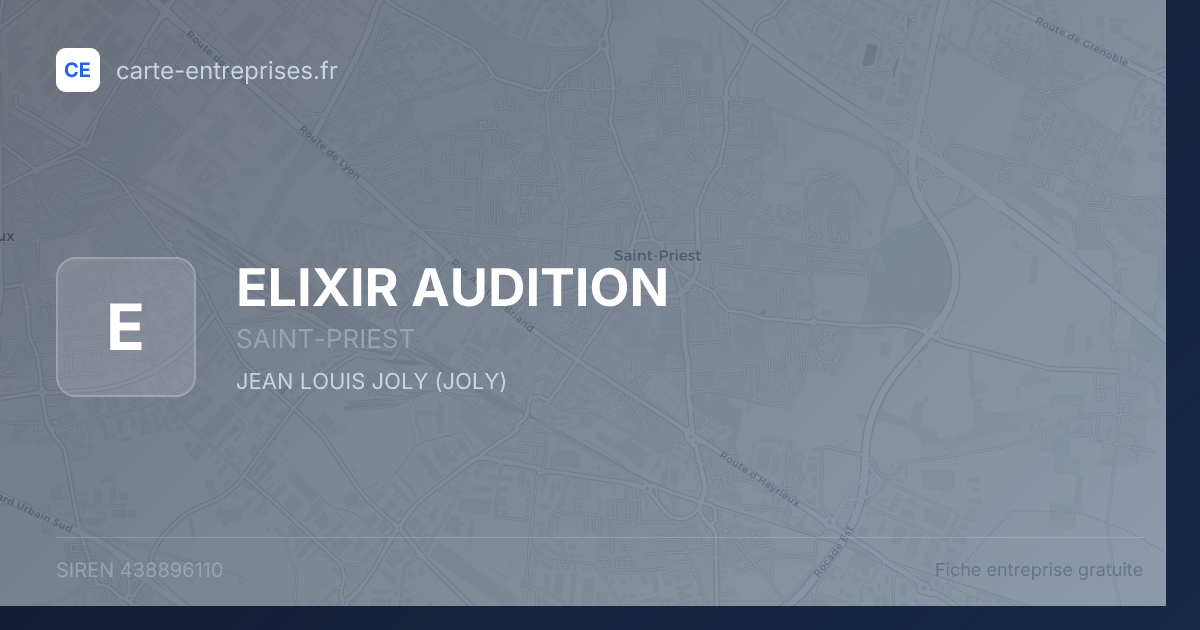 ELIXIR AUDITION — 438896110 — fiche entreprise
