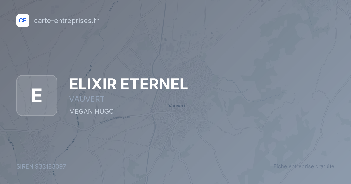 ELIXIR ETERNEL — 933183097 — fiche entreprise