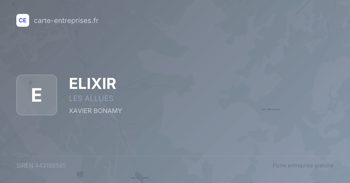 ELIXIR — 443198585 — fiche entreprise