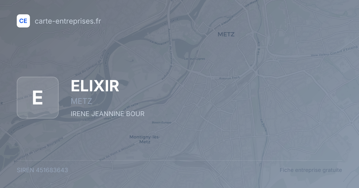 ELIXIR — 451683643 — fiche entreprise