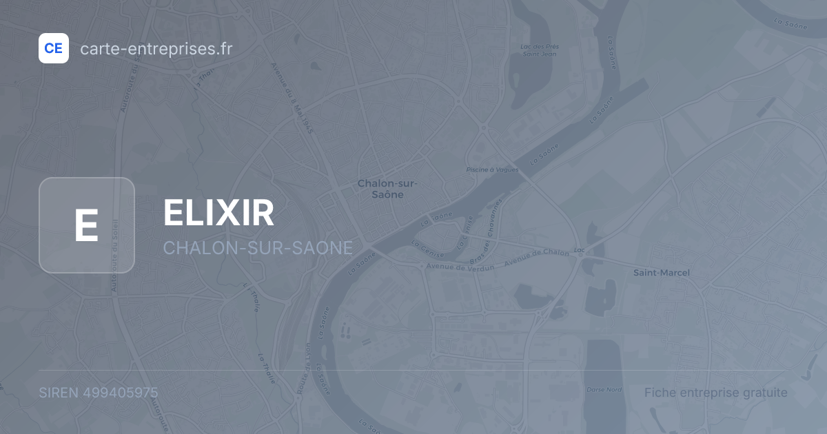 ELIXIR — 499405975 — fiche entreprise