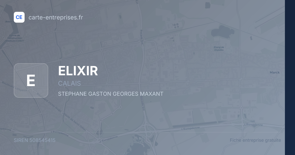 ELIXIR — 508545415 — fiche entreprise