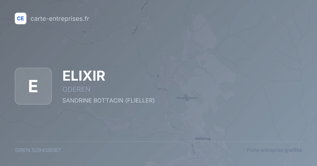 ELIXIR — 509459087 — fiche entreprise