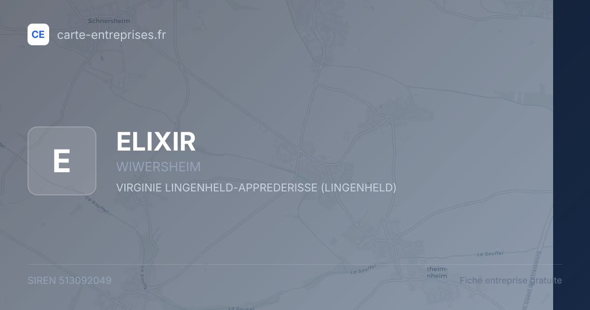 ELIXIR — 513092049 — fiche entreprise