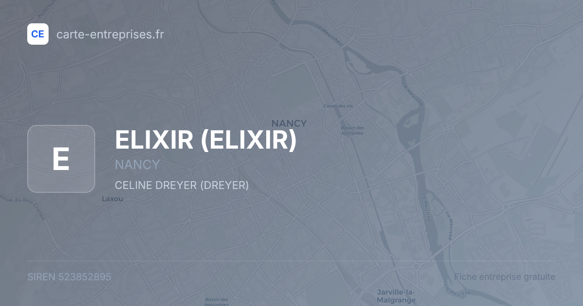 ELIXIR — 523852895 — fiche entreprise