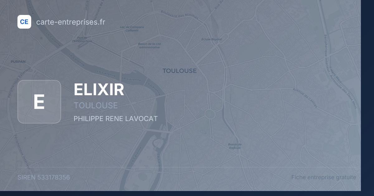 ELIXIR — 533178356 — fiche entreprise