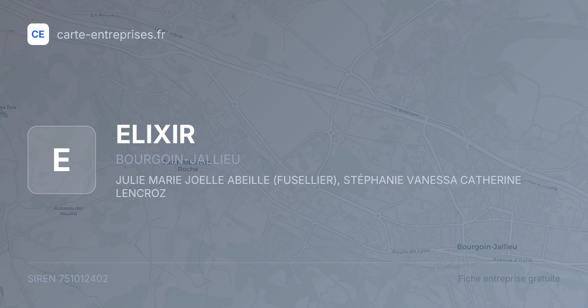 ELIXIR — 751012402 — fiche entreprise