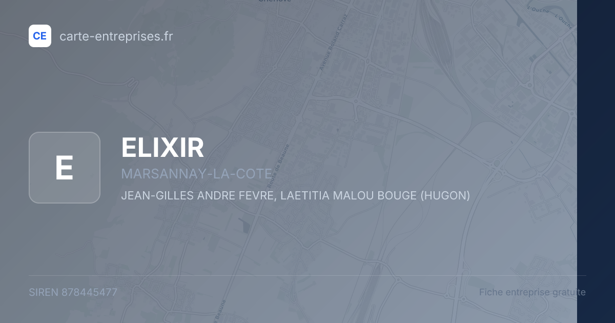 ELIXIR — 878445477 — fiche entreprise