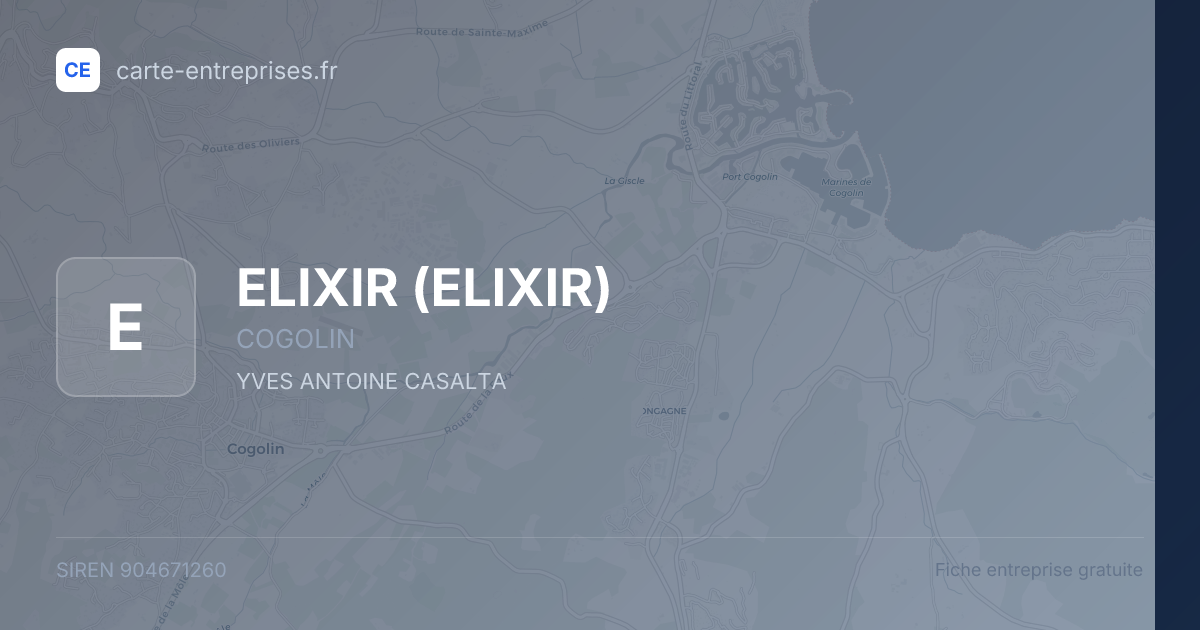 ELIXIR — 904671260 — fiche entreprise
