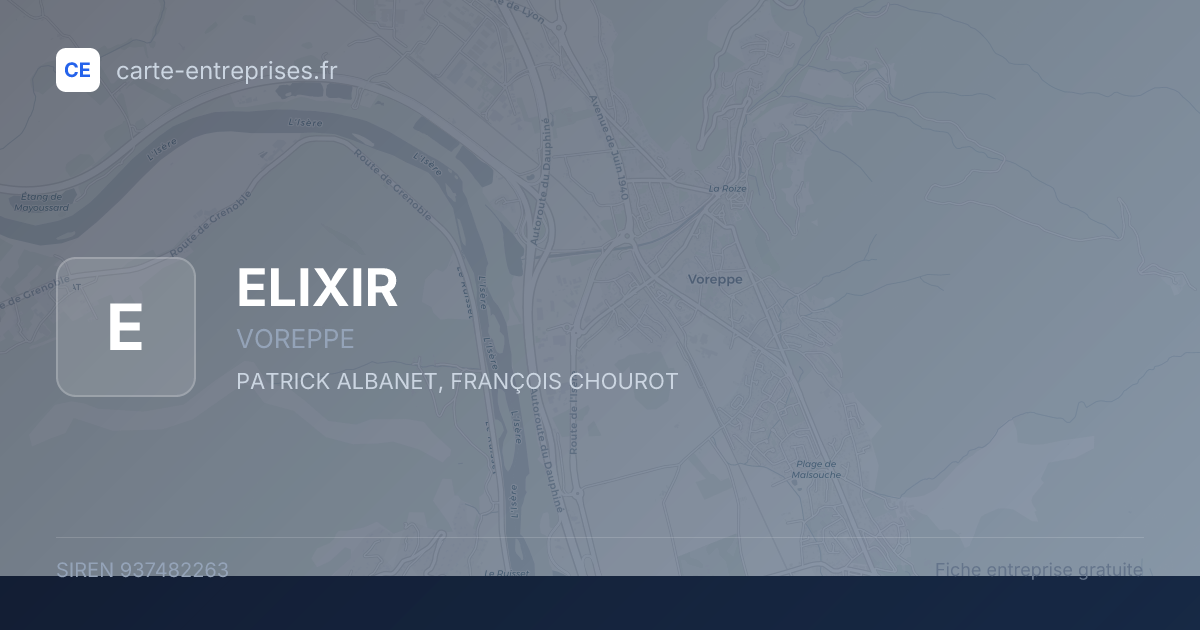 ELIXIR — 937482263 — fiche entreprise