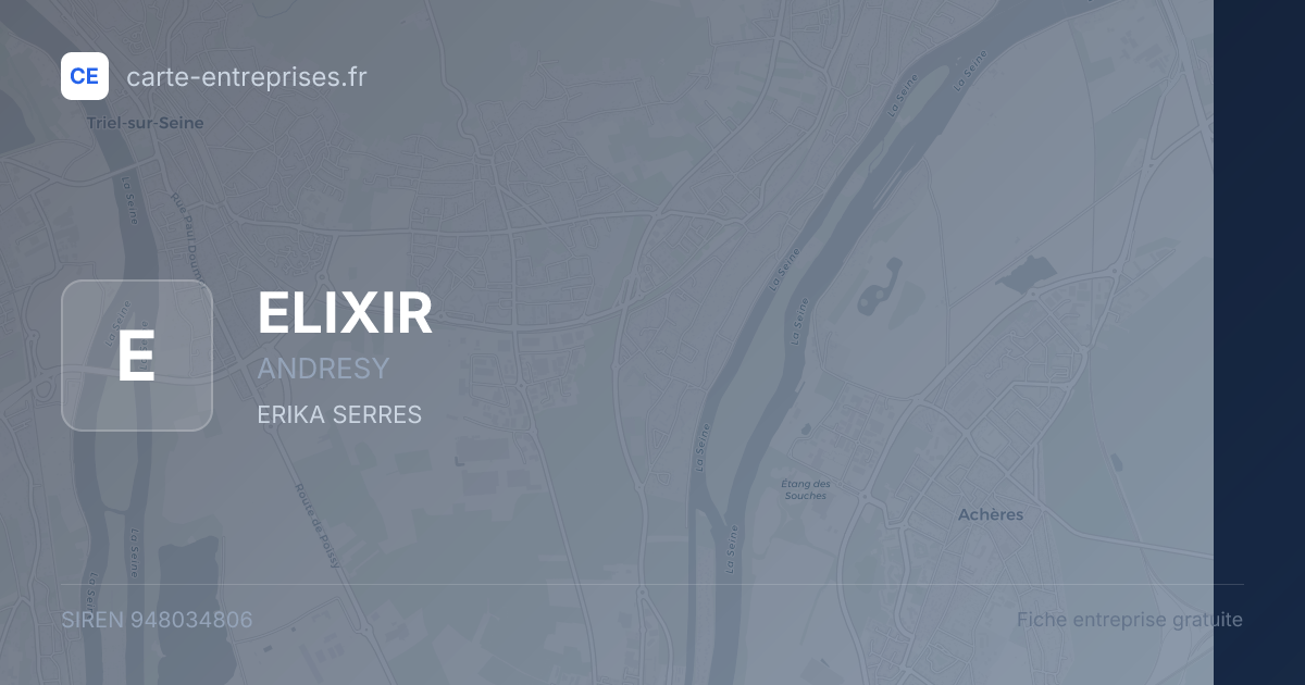 ELIXIR — 948034806 — fiche entreprise