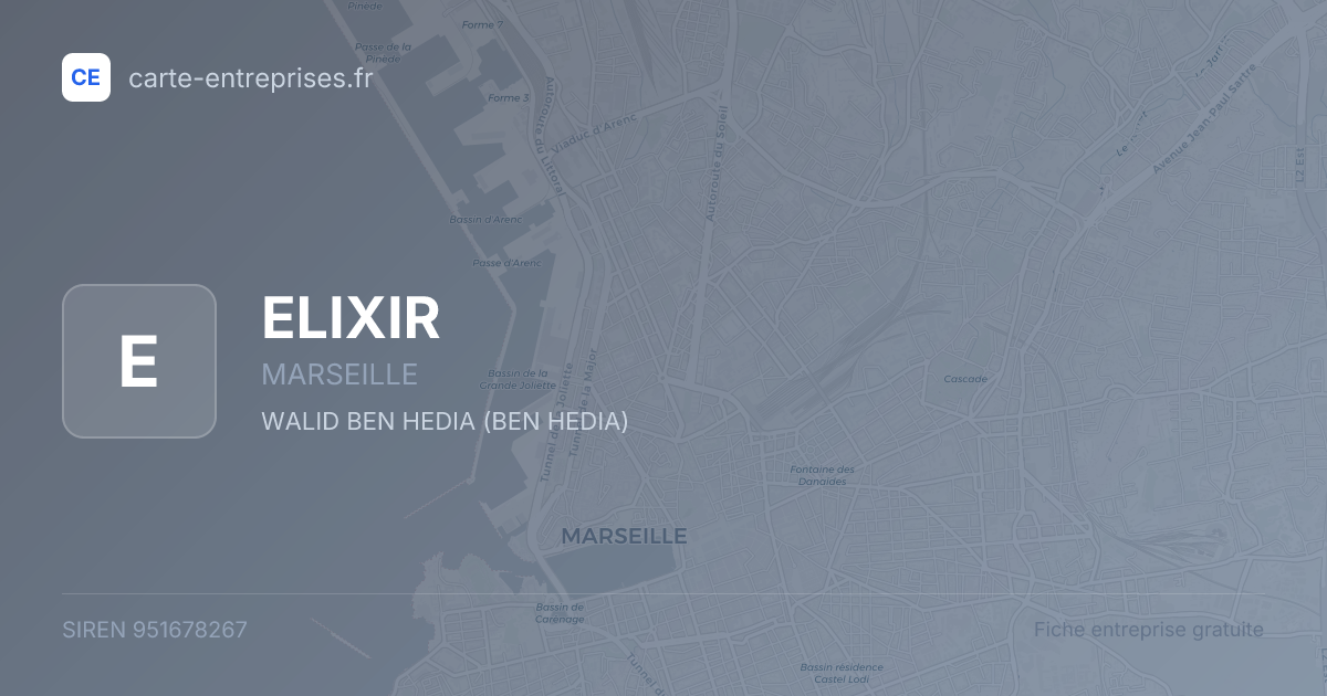 ELIXIR — 951678267 — fiche entreprise