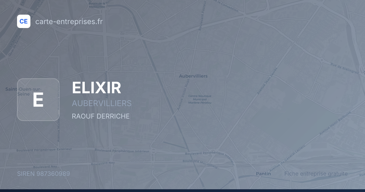 ELIXIR — 987360989 — fiche entreprise
