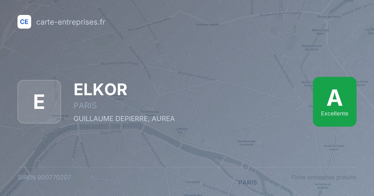 ELKOR — 900770207 — fiche entreprise