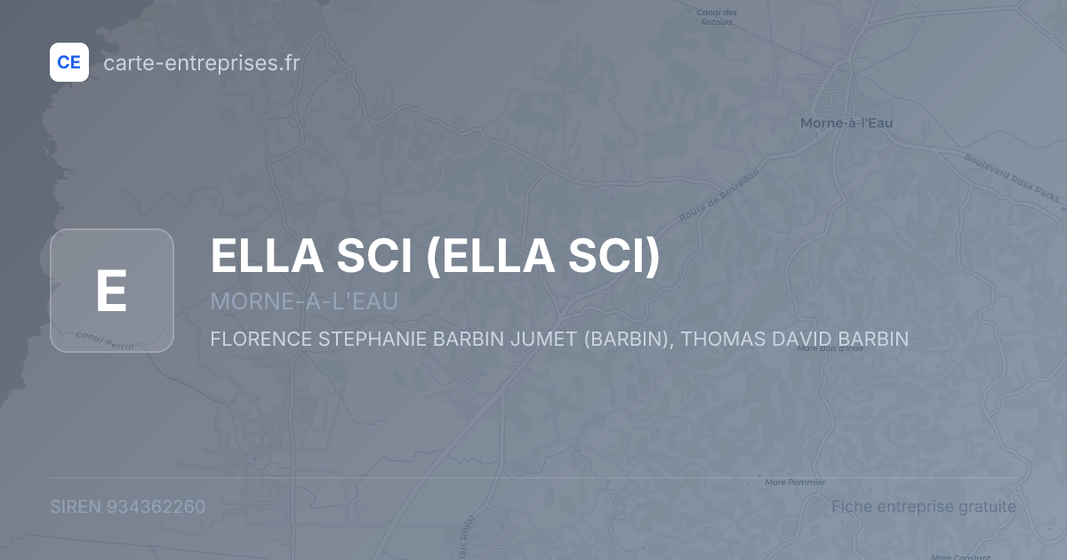 ELLA SCI — 934362260 — fiche entreprise