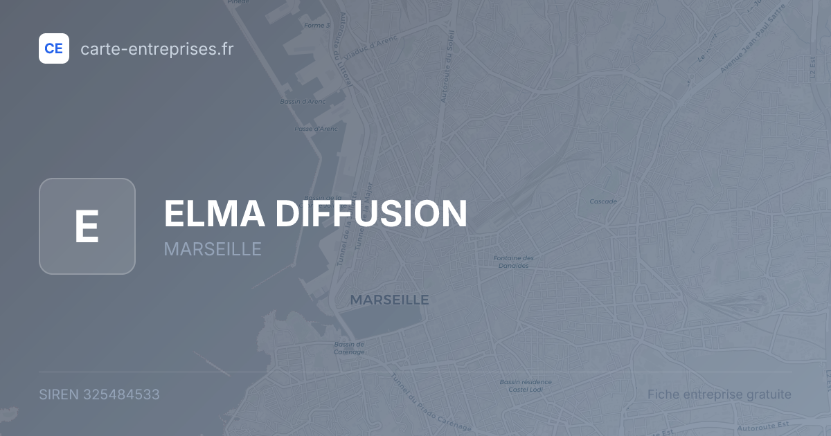 ELMA DIFFUSION — 325484533 — fiche entreprise