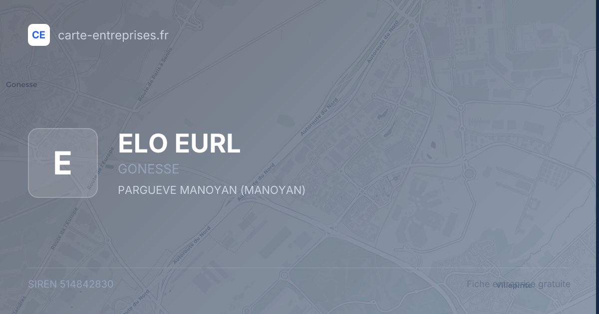 ELO EURL — 514842830 — fiche entreprise