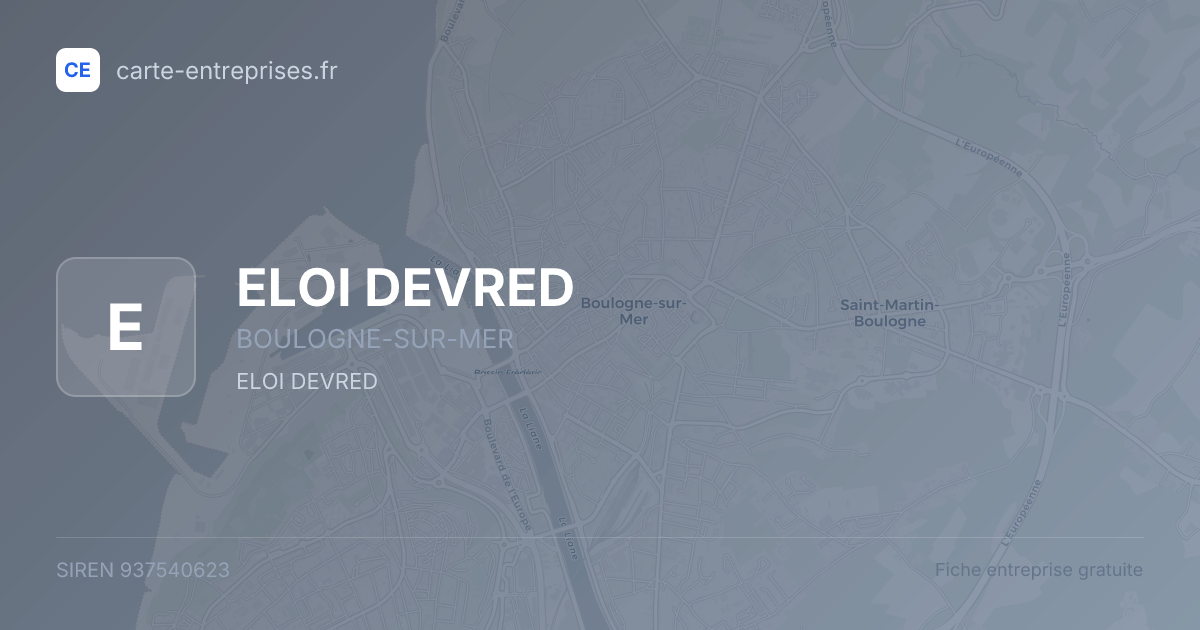 ELOI DEVRED — 937540623 — fiche entreprise
