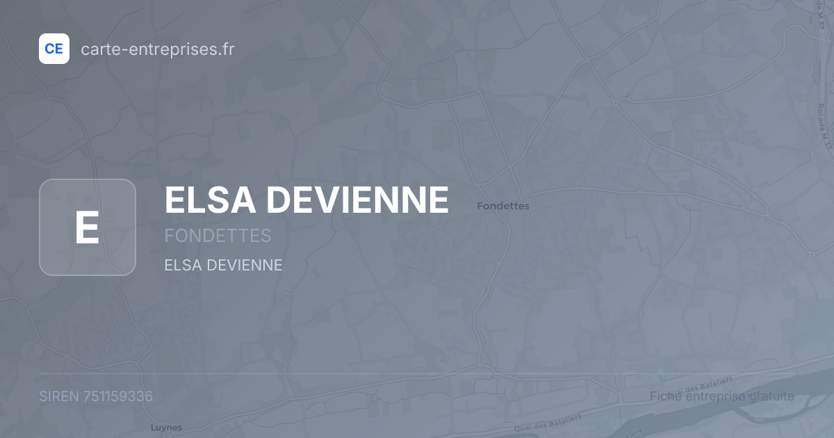 ELSA DEVIENNE — 751159336 — fiche entreprise
