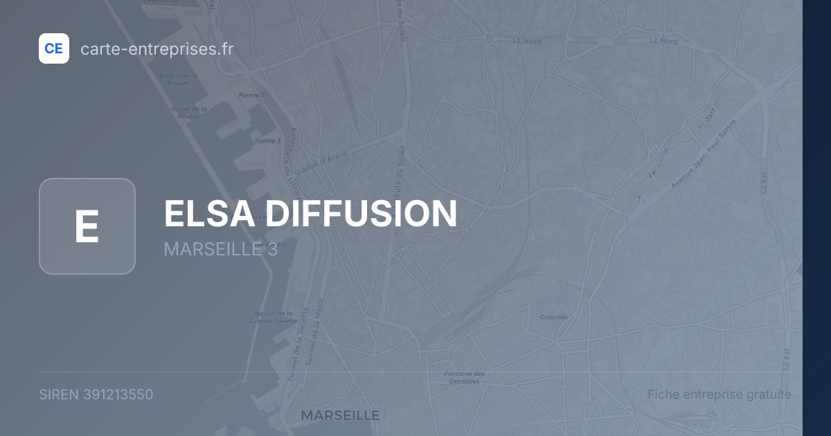 ELSA DIFFUSION — 391213550 — fiche entreprise