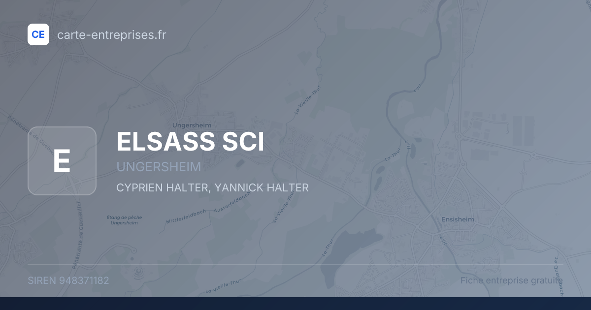 ELSASS SCI — 948371182 — fiche entreprise