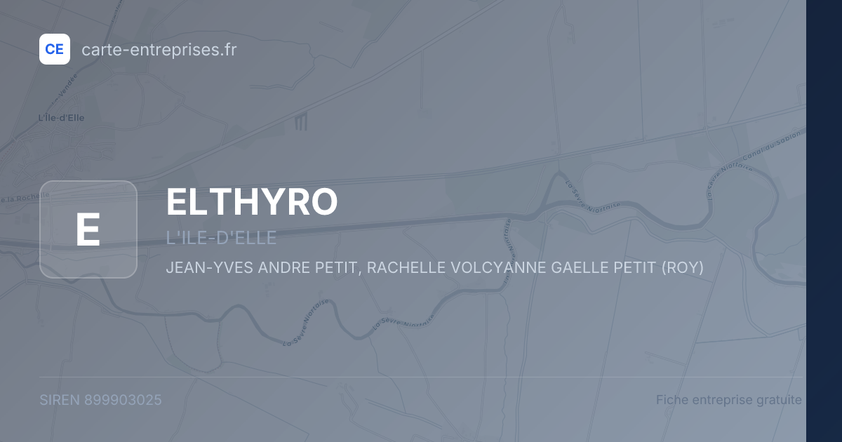 ELTHYRO — 899903025 — fiche entreprise