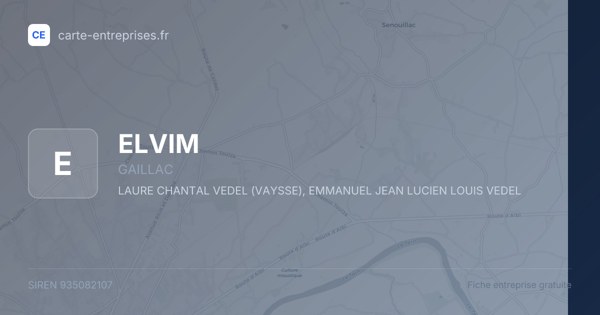ELVIM — 935082107 — fiche entreprise