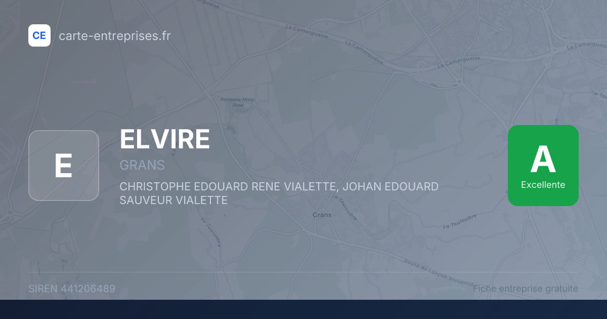 ELVIRE — 441206489 — fiche entreprise