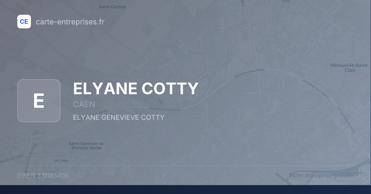 ELYANE COTTY — 331185405 — fiche entreprise