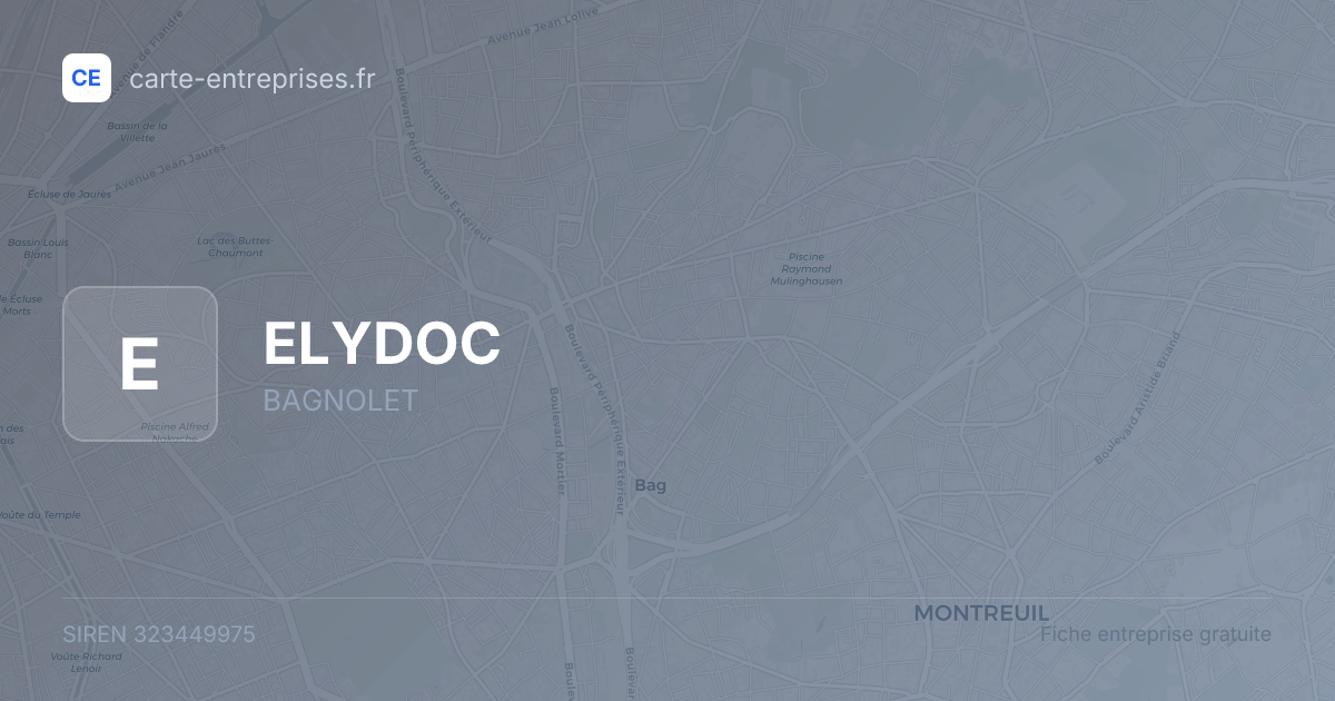 ELYDOC — 323449975 — fiche entreprise