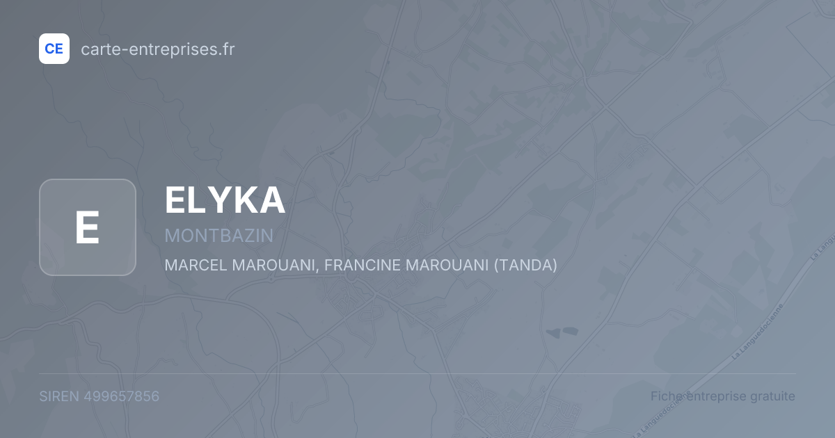 ELYKA — 499657856 — fiche entreprise