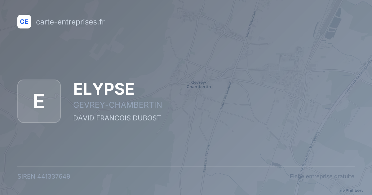 ELYPSE — 441337649 — fiche entreprise