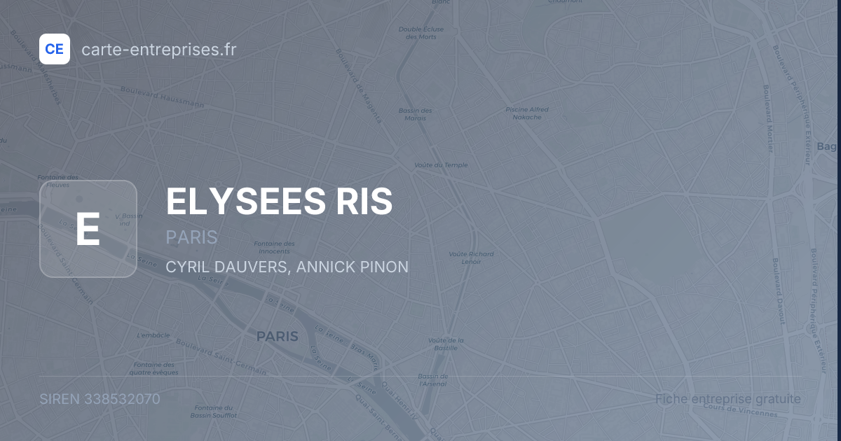 ELYSEES RIS — 338532070 — fiche entreprise